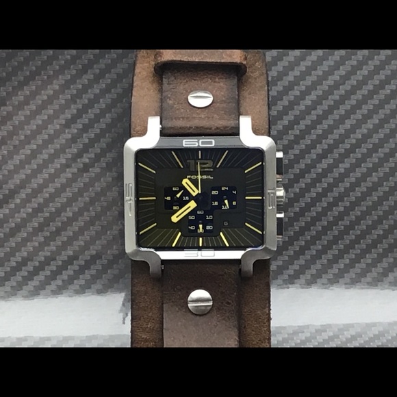 RARE FOSSIL Chronograph - Picture 8 of 9